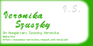 veronika szuszky business card